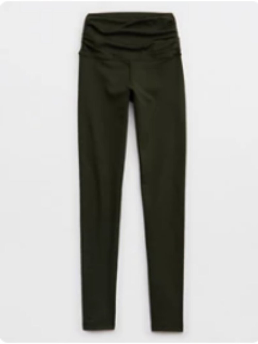 OFFLINE By Aerie The Hugger Ruched Legging - Olive Green, XL